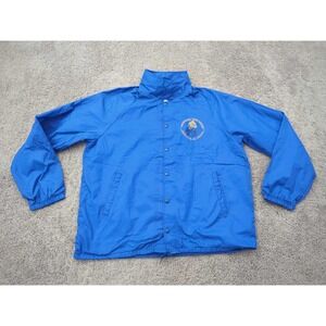 Professional Bass Anglers Windbreaker Mens XL Blue Snap Made in USA